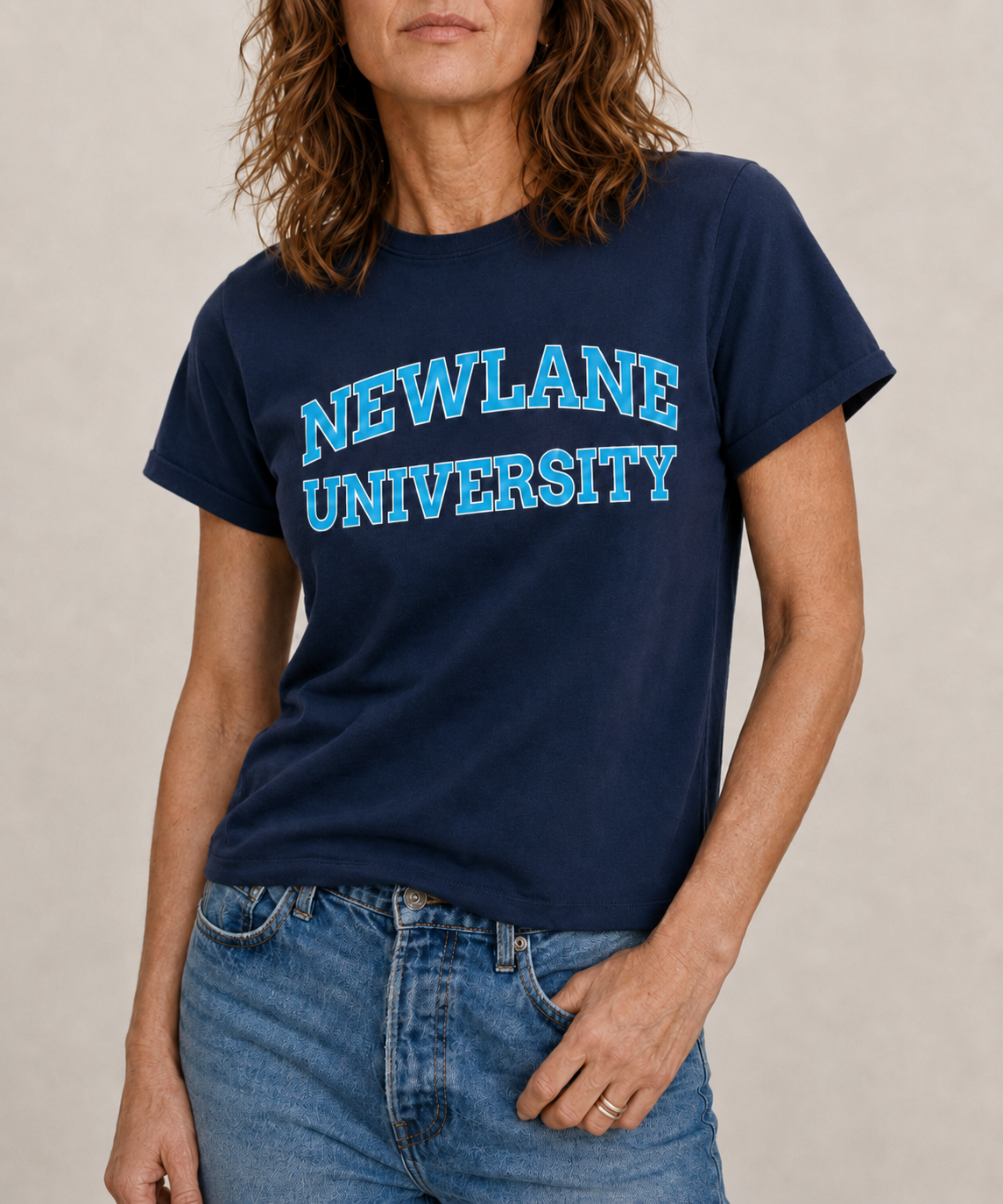 Newlane University Unisex Tee | Navy